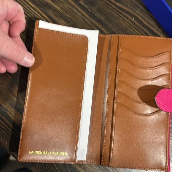 Ralph Lauren Lauren Romilly slim Pocket Wallet Aruba Pink with box - Picture 6 of 11